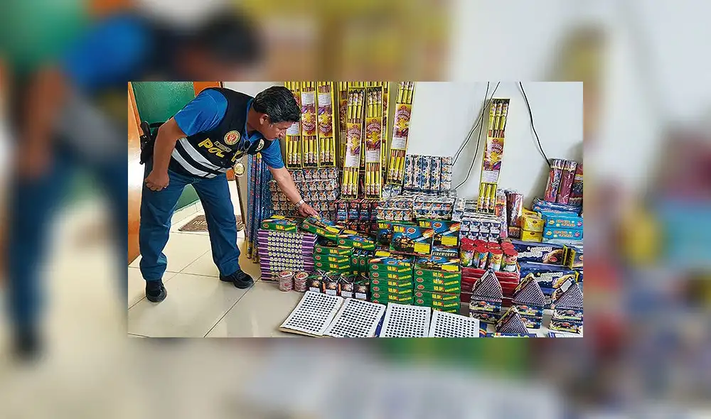 Decomisan cerca de una tonelada de pirotécnicos