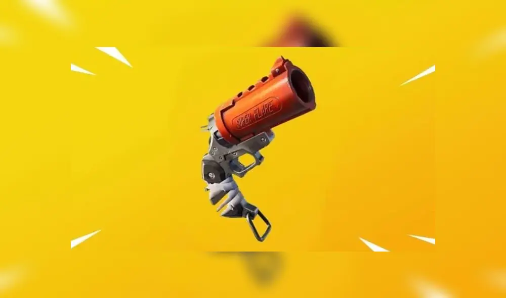 Desliza para ver cómo se usa la pistola de bengalas en Fortnite. Foto: Epic Games.