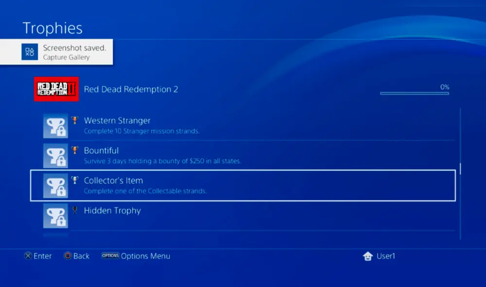 Se filtraron los trofeos de Red Dead Redemption 2 en PlayStation 4 [FOTOS]