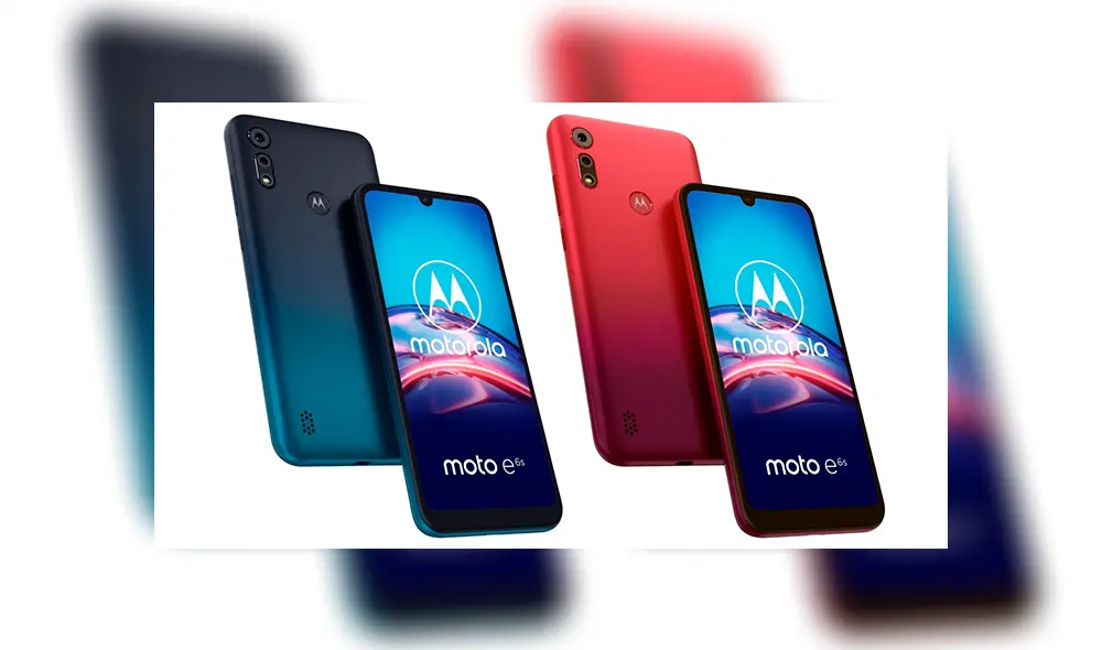 El Moto E6s está disponible en color Peacock Blue (azul) y Sunrise Red (rojo). El Moto E6s está disponible en color Peacock Blue (azul) y Sunrise Red (rojo).