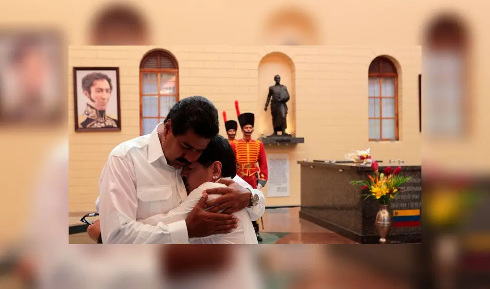 El 'Pelusa' apoyó al líder socialista después de la muerte de Hugo Chávez. Foto: El Naional. El 'Pelusa' apoyó al líder socialista después de la muerte de Hugo Chávez. Foto: El Naional.