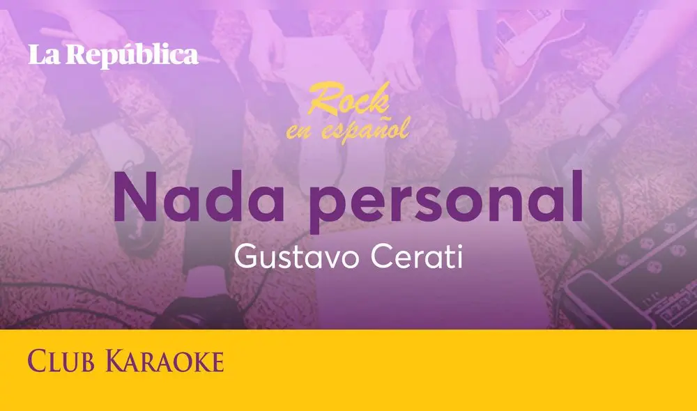 Nada personal, canción de Gustavo Cerati Nada personal, canción de Gustavo Cerati