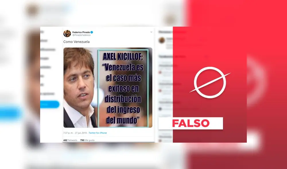 Imagen falsa fue compartida por presidente del Senado argentino. Composición. Imagen falsa fue compartida por presidente del Senado argentino. Composición.