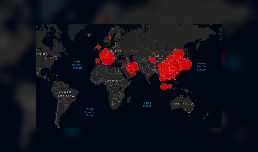 Desliza a la izquierda para ver el avance global del Covid-19. Foto: Captura.