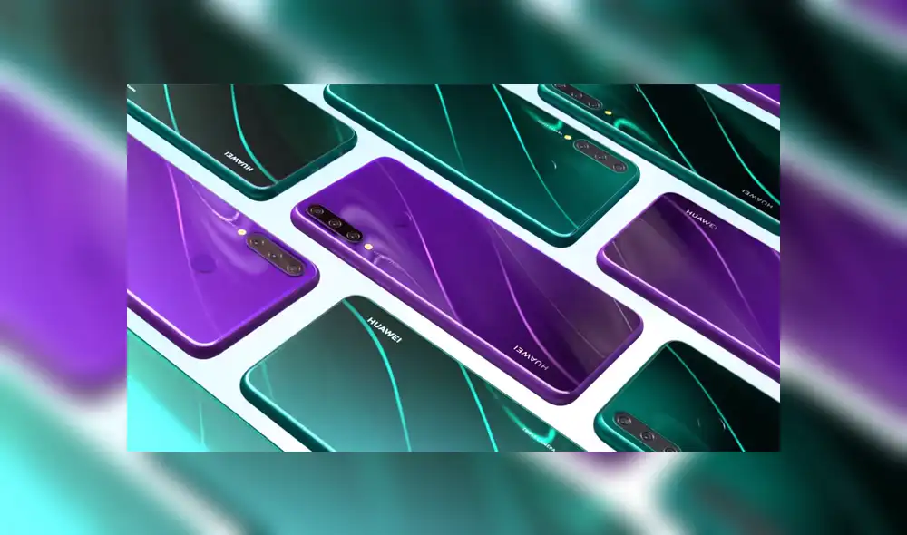 El Huawei Y6p está disponible en color verde, morado y negro.