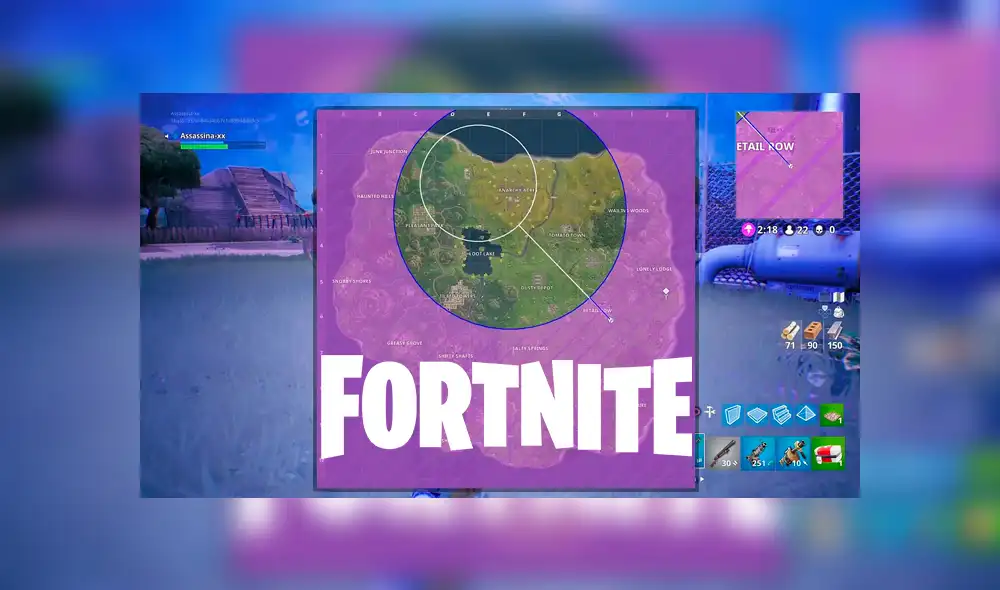 Algunos usuarios podrán ver hacia donde se irá reduciendo el círculo de la tormenta en Fortnite, gracias a una nueva arma introducida en el parche 9.41 Algunos usuarios podrán ver hacia donde se irá reduciendo el círculo de la tormenta en Fortnite, gracias a una nueva arma introducida en el parche 9.41