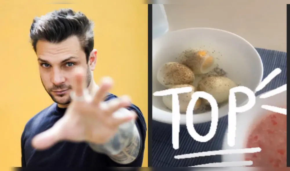 Nicola Porcella asegura que es un Gastión Acurio tras aprender a sancochar huevos en Instagram