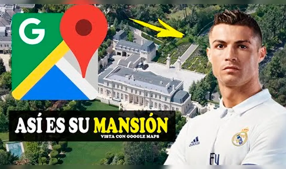 En Google Maps: Hallan lujosa casa de Cristiano Ronaldo en Madrid [VIDEO]