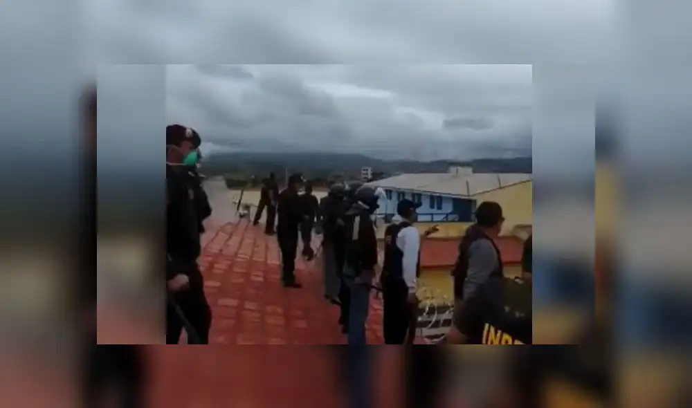 Personal del INPE se acercó para controlar la situación. Foto: Difusión. Personal del INPE se acercó para controlar la situación. Foto: Difusión.