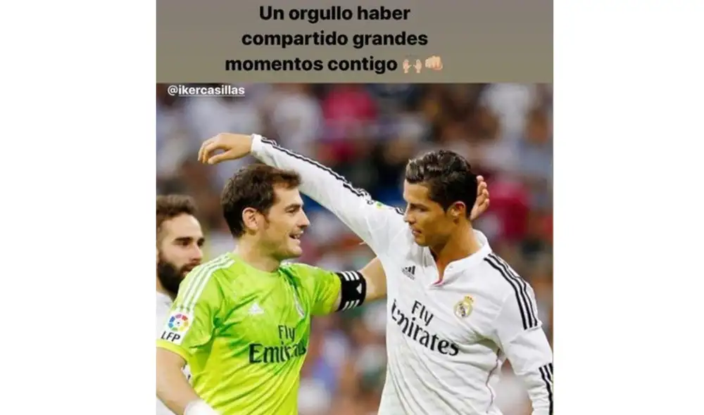Cristiano Ronaldo se despide de Iker con publicación. | Foto: Redes sociales de Cristiano Ronaldo Cristiano Ronaldo se despide de Iker con publicación. | Foto: Redes sociales de Cristiano Ronaldo