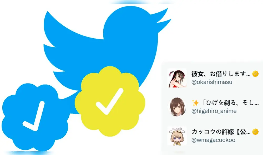 El nuevo sistema de verificación de Twitter introdujo el check dorado y otras nuevas funciones. Foto: as / Captura