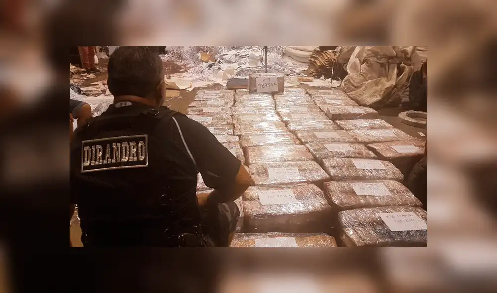 SJL: incautan 800 kilos de cocaína dentro de un almacén [VIDEO]