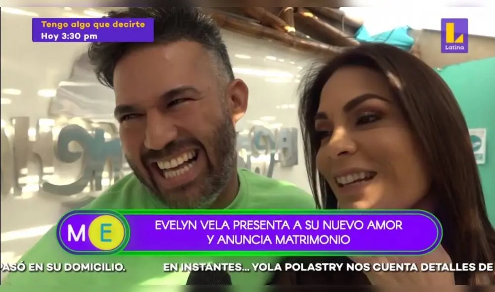 Evelyn Vela presenta a su pareja y anuncia matrimonio. | FOTO: Captura Latina. Evelyn Vela presenta a su pareja y anuncia matrimonio. | FOTO: Captura Latina.