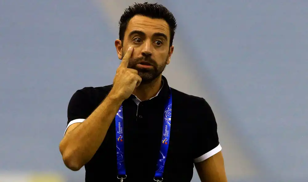 Xavi es entrenador del club Al-Sadd, de Qatar. Foto: AFP