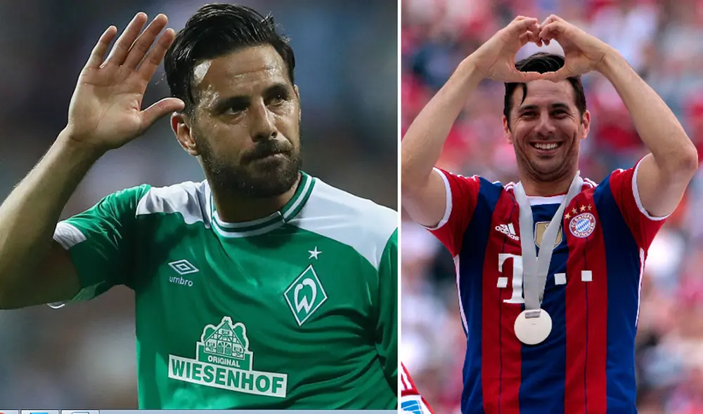 El mensaje de Bayern Múnich a Claudio Pizarro. | Foto: Werder Bremen/Archivo