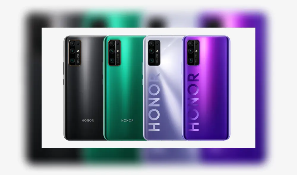 El Honor 30 estará disponible en color en color Midnight Black (negro), Emerald Green (verde), Ttitanium silver (gris), Neon Purple (morado). El Honor 30 estará disponible en color en color Midnight Black (negro), Emerald Green (verde), Ttitanium silver (gris), Neon Purple (morado).