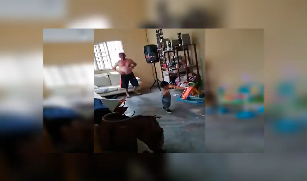 Facebook viral: padre estuvo al cuidado de su nieto y su hija los descubrió en una curiosa escena [VIDEO] 