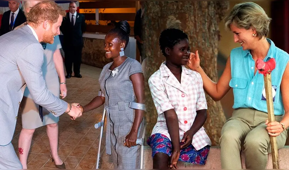 Príncipe Harry conoce a sobreviviente de minas que conversó con Lady Di