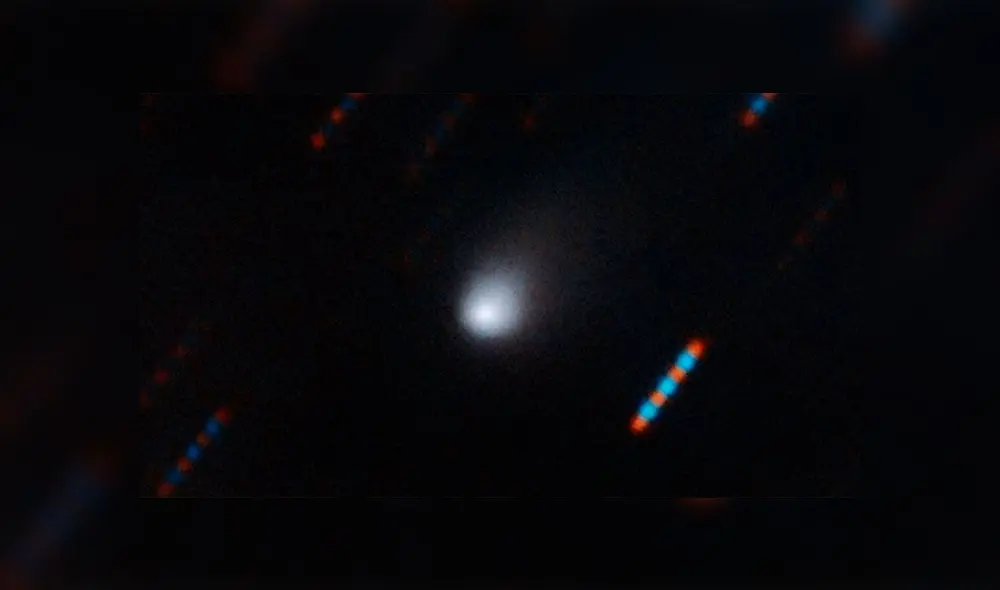 El cometa interestelar Borisov es detectado ingresando al Sistema Solar. Imagen a colores captada por el Observatorio Géminis.