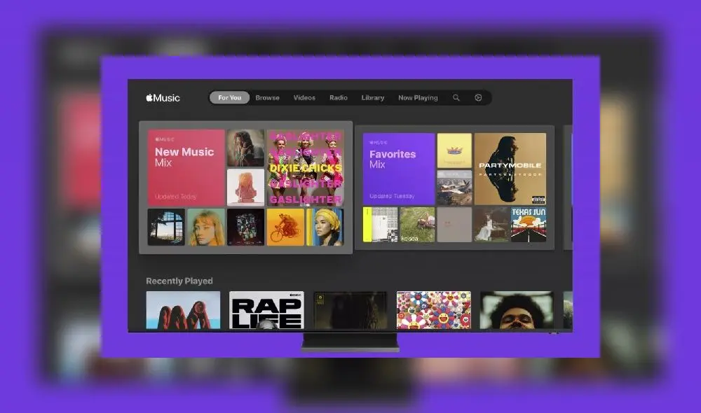 Los televisores Samsung son los primeros en integrar la aplicación de Apple Music.
