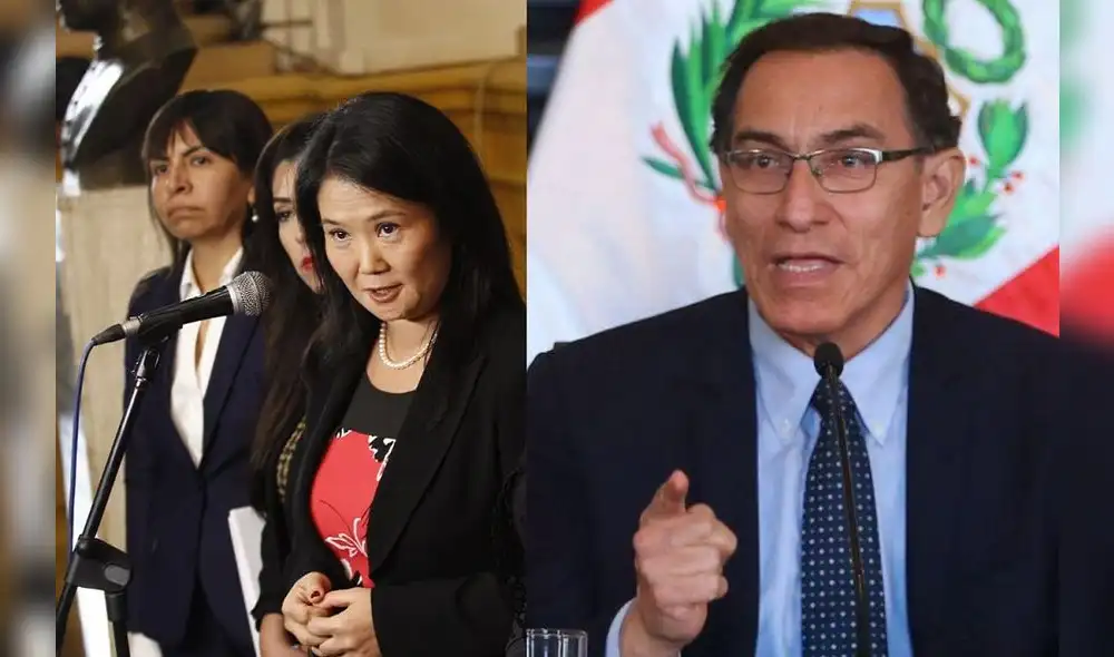 Keiko Fujimori descarta vacancia a Vizcarra, pero su bancada insiste en citarlo por Chinchero