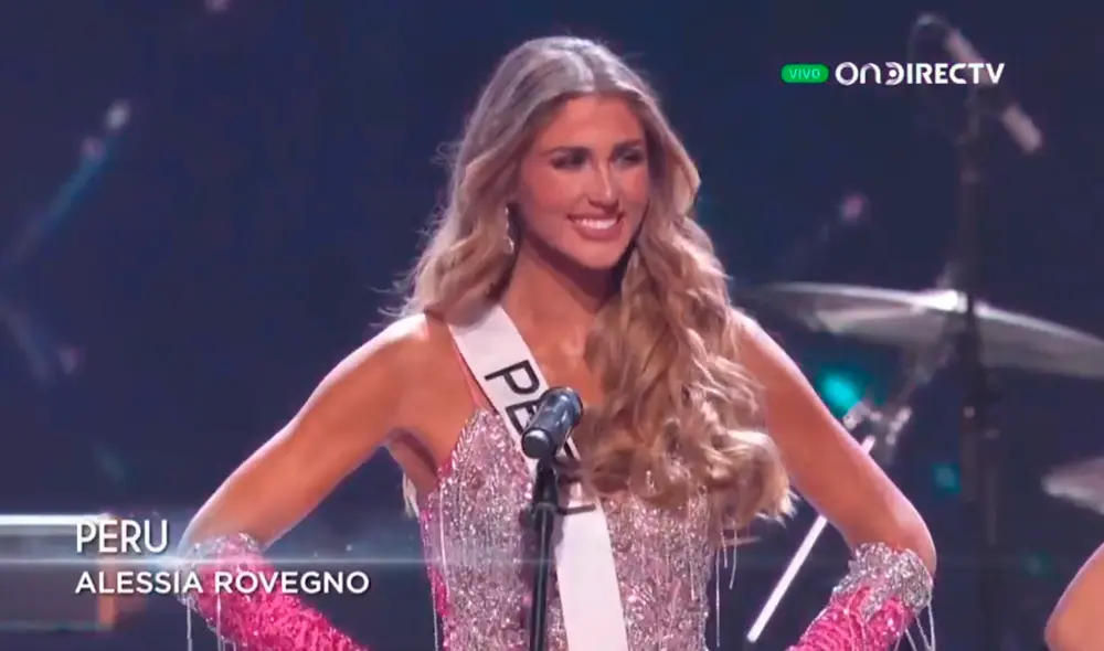 Alessia Rovegno se mostró muy contenta de estar en el Miss Universo 2022. Foto: captura de OnDirecTV