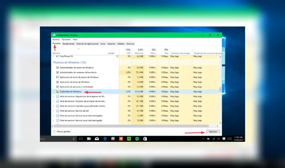 Si el explorador de Windows se te congela no es el fin. Conoce cómo puedes reiniciarlo y hacer que tu PC se recupere sin perder ningún archivo. Imagen: Genbeta.