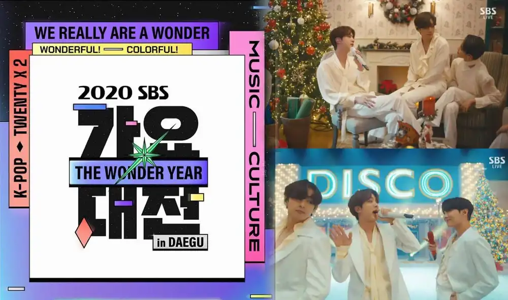 SBS Gayo Daejun 2020, con BTS, TWICE, MONSTA X, y más estrellas del K-pop. Foto: composición La República / SBS SBS Gayo Daejun 2020, con BTS, TWICE, MONSTA X, y más estrellas del K-pop. Foto: composición La República / SBS