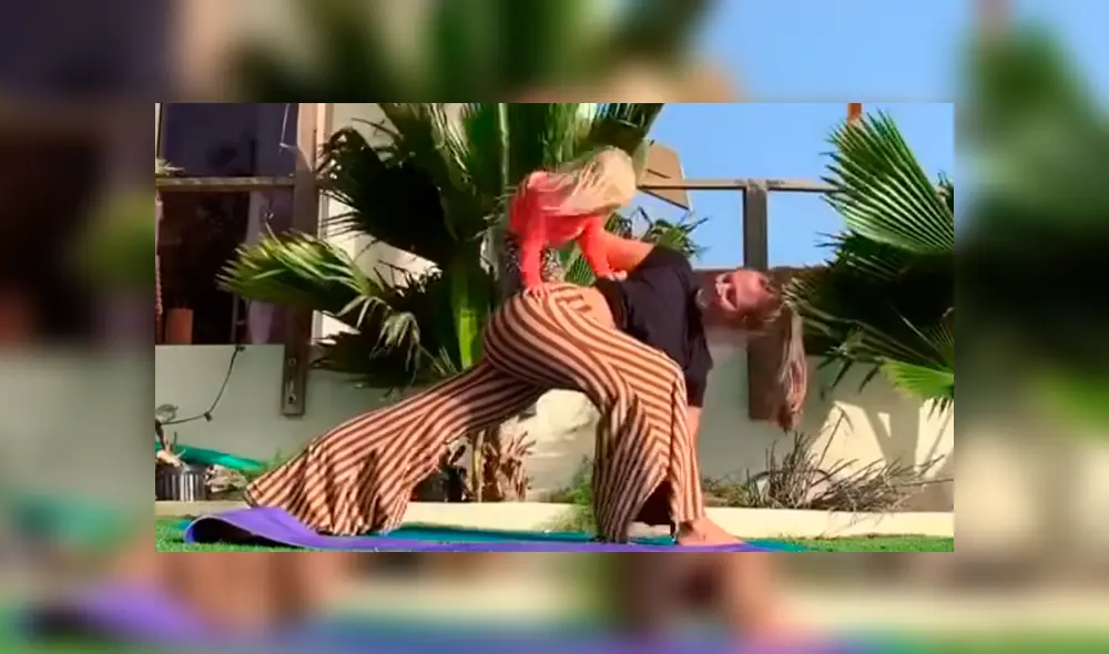 Desliza la imagen para ver algunas de las travesuras de la pequeña. Foto: Yoga Girl/Facebook