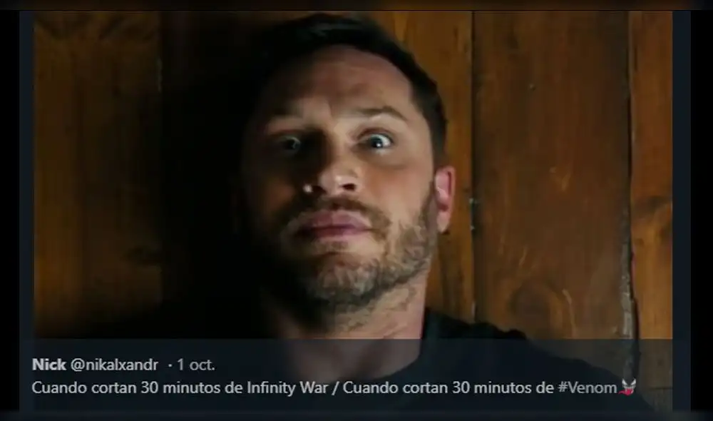 Venom: generan divertidos memes por eliminación de 'escena valiosa'