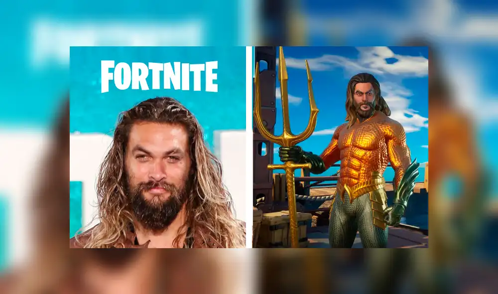 Jason Momoa luce casi idéntico en la temporada 3 de Fortnite, donde también publicó un teaser de la próxima película de Aquaman.
