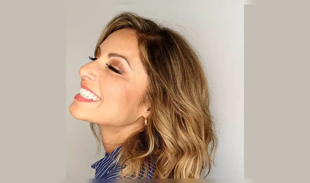 Karina Rivera feliz por una nueva oportunidad en la vida.