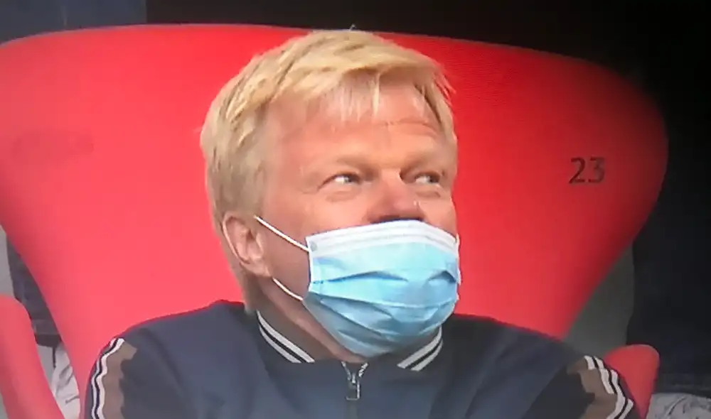 Oliver Kahn estuvo presente en la victoria del Bayern Múnich sobre el Eintracht Frankfurt por la Bundesliga. (FOTO: Captura). Oliver Kahn estuvo presente en la victoria del Bayern Múnich sobre el Eintracht Frankfurt por la Bundesliga. (FOTO: Captura).