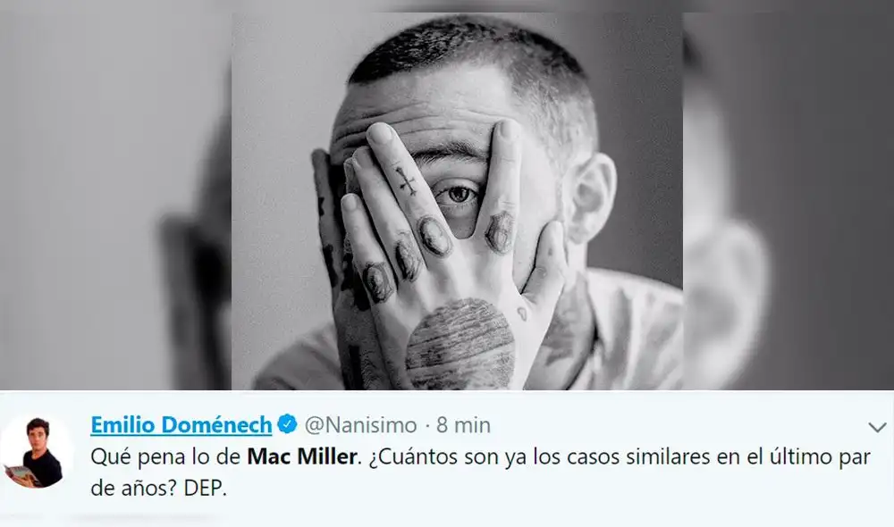 Celebridades reaccionan en redes sociales tras la muerte de Mac Miller 