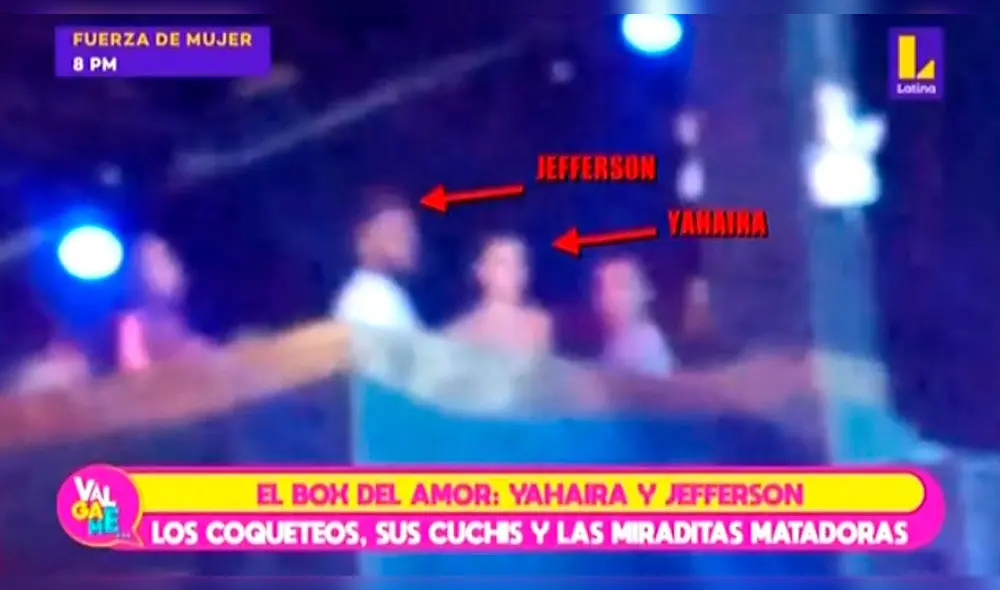 Yahaira Plasencia y Jefferson Farfán son captados en un box  Foto: captura
