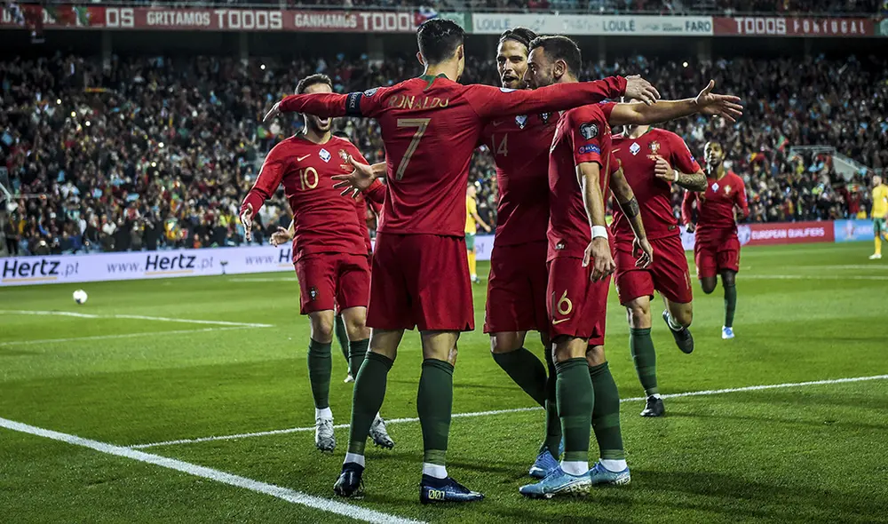 Con triplete de Cristiano, Portugal humilló a Lituania por 6-0 en duelo por las Eliminatorias Eurocopa 2020 Con triplete de Cristiano, Portugal humilló a Lituania por 6-0 en duelo por las Eliminatorias Eurocopa 2020