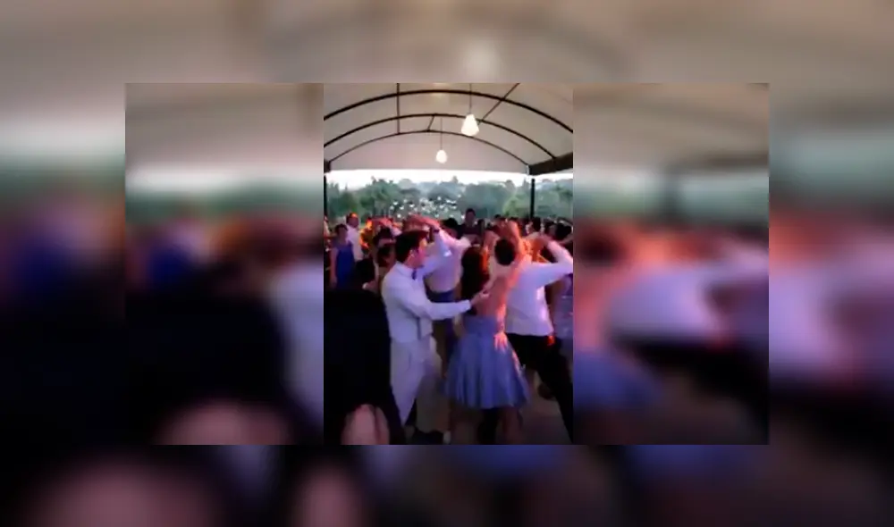 En Facebook, un grupo de invitados fueron captados cuando bailaron una salsa en plena fiesta de matrimonio. En Facebook, un grupo de invitados fueron captados cuando bailaron una salsa en plena fiesta de matrimonio.