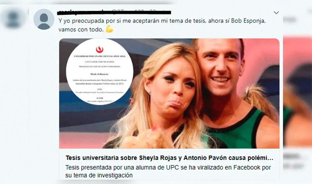 Tesis de Sheyla Roja y Antonio Pavón: estas son las reacciones en redes sociales