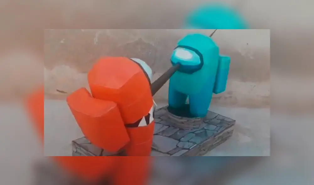 Las figuras de Among Us pueden ser de varios colores y las piezas se pueden descargar gratis. Foto: Paper Jump.