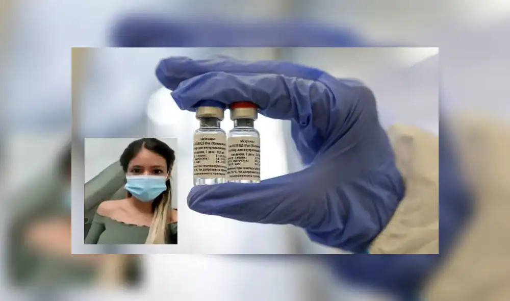 Al igual que el doctor Elmer Huerta, la joven Xuxa Monsalve Escalante participa del ensayo clínico de la vacuna contra el COVID-19. /Créditos: Composición La República