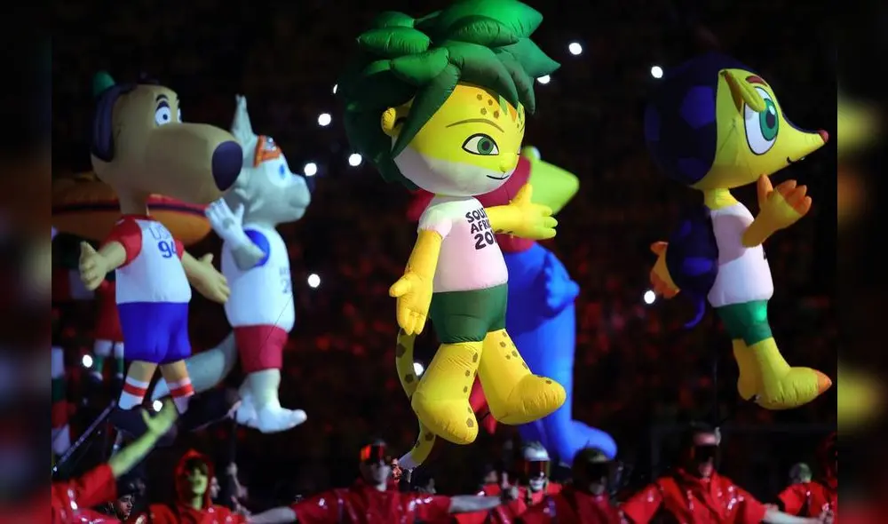 Escena de la ceremonia inaugural previa al partido del grupo A de la Copa Mundial de la FIFA 2022 entre Qatar y Ecuador en el estadio Al Bayt. Foto: Friedemann Vogel Escena de la ceremonia inaugural previa al partido del grupo A de la Copa Mundial de la FIFA 2022 entre Qatar y Ecuador en el estadio Al Bayt. Foto: Friedemann Vogel