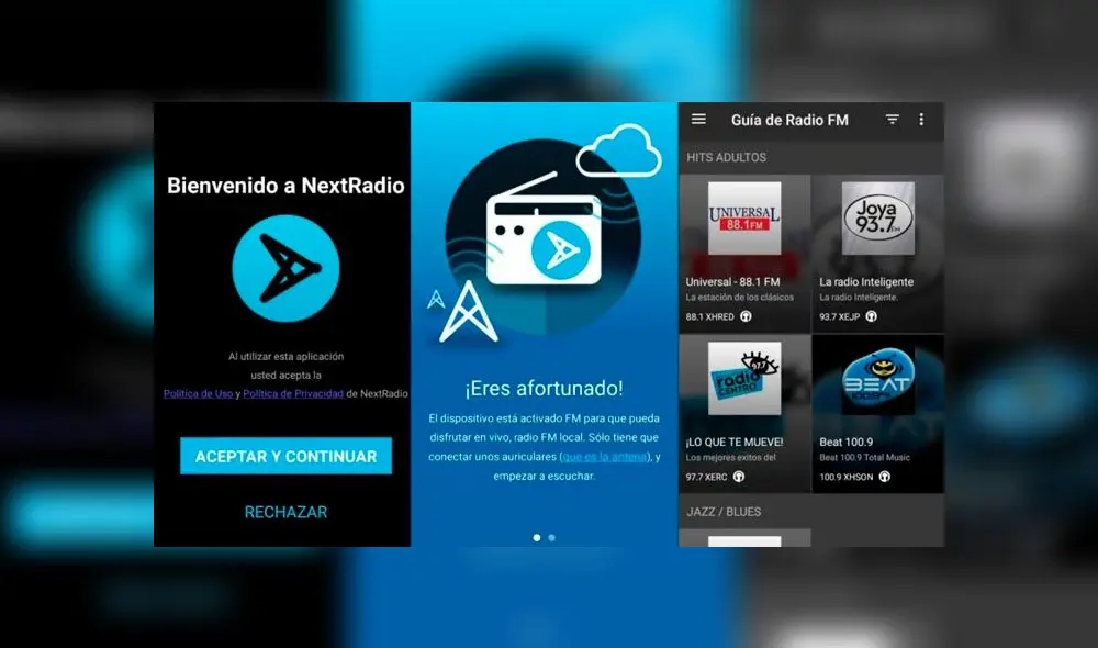 NextRadio una app para buscar la radio FM en tu teléfono.