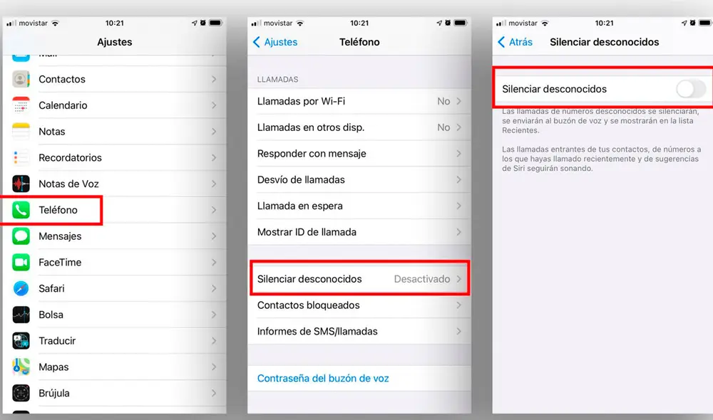 Si recibes decenas de llamadas desde números desconocidos a diarios y ya te cansaste de dejarlos sonar, puedes configurar una opción para que tu celular no permita que siquiera ingresen. Foto: Muy Computer