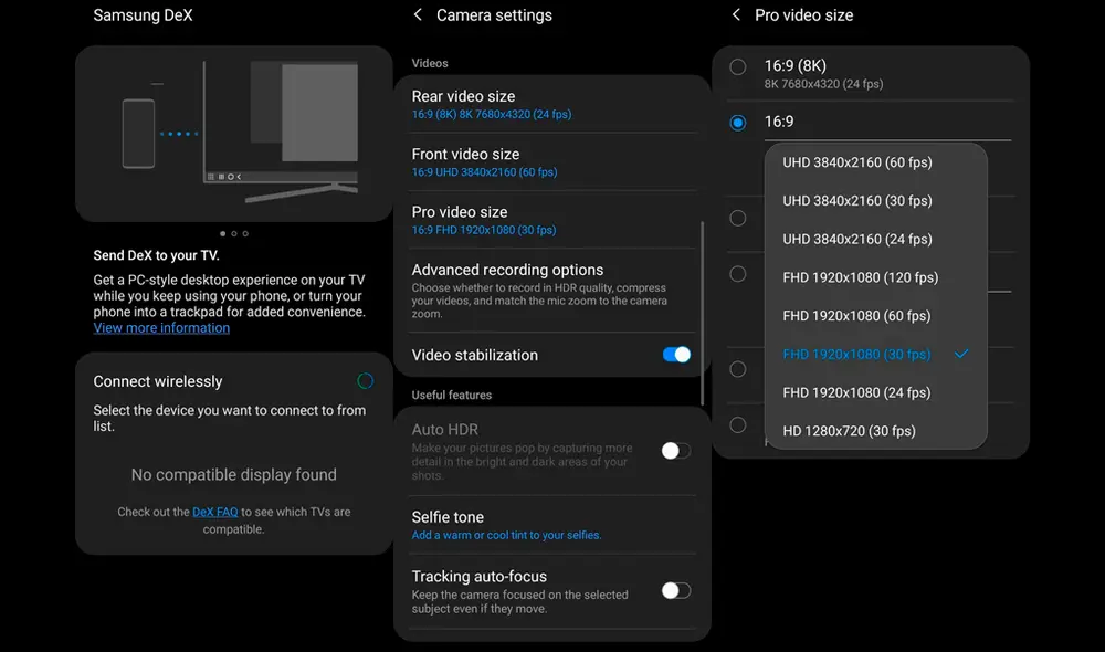 Las nuevas características que llegan al Galaxy S20. | Foto: SamMobile