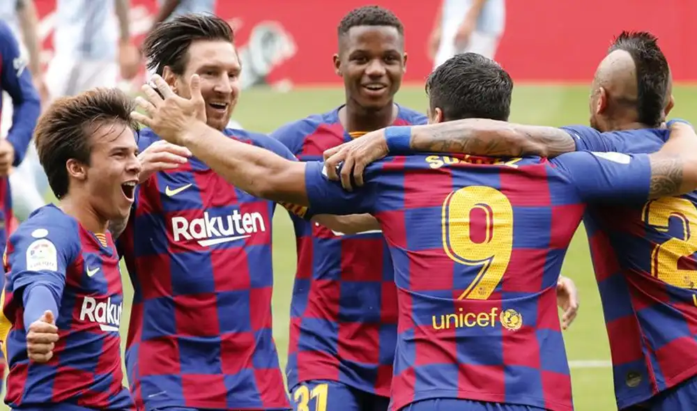 Barcelona vs. Celta: gol de Luis Suárez. | Foto: EFE