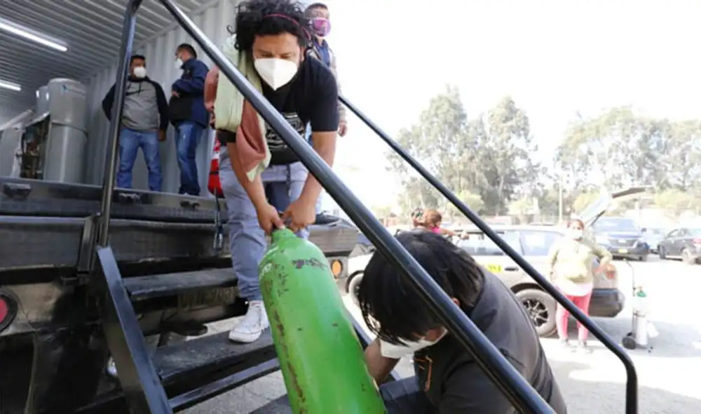 Planta de oxígeno móvil se malogró en VES. Créditos: Andina. Planta de oxígeno móvil se malogró en VES. Créditos: Andina.