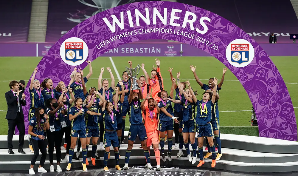 Lyon sumó el séptimo título de la Champions League Femenina tras ganar a Wolfsburgo. Foto: AFP Lyon sumó el séptimo título de la Champions League Femenina tras ganar a Wolfsburgo. Foto: AFP