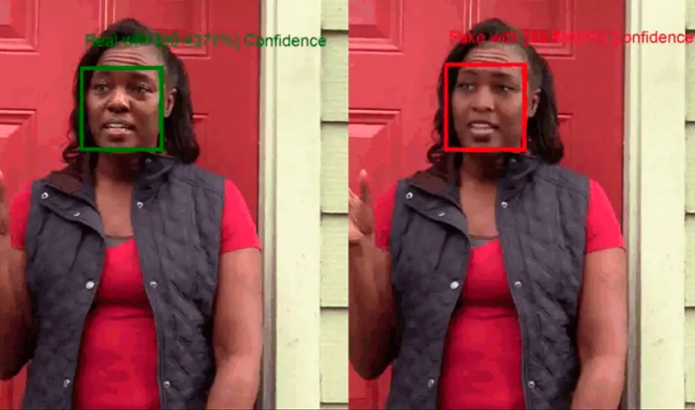 La herramienta muestra porcentajes de autenticidad en tiempo real. | Foto: Microsoft La herramienta muestra porcentajes de autenticidad en tiempo real. | Foto: Microsoft