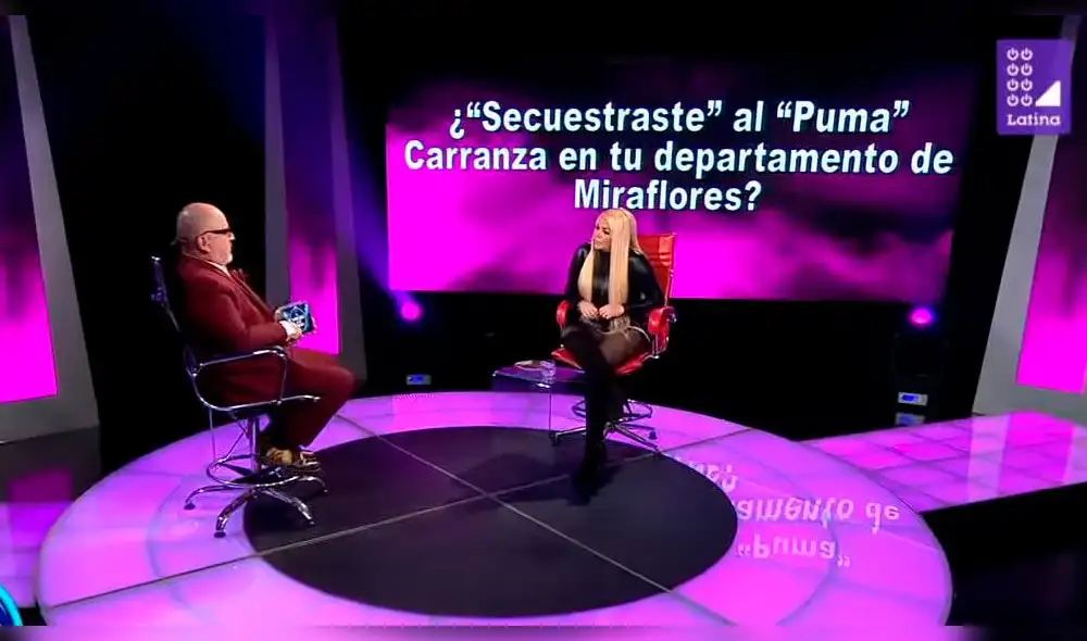 Shirley Cherres y el 'Puma' Carranza