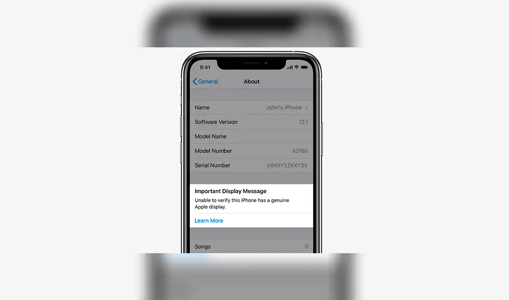 Apple advierte a los usuarios si reemplazan la pantalla del iPhone. Apple advierte a los usuarios si reemplazan la pantalla del iPhone.